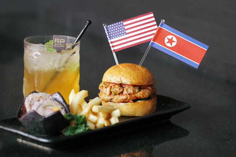 Get your hands on free Trump-Kim mini-burgers, and other creations to mark the special event