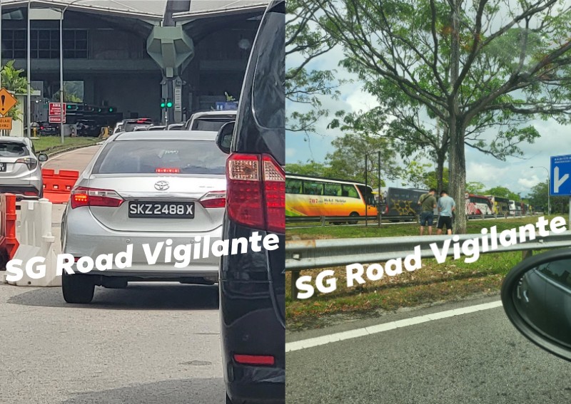 Malaysian police looking for passengers of Singapore-registered car who urinated near Johor CIQ Complex