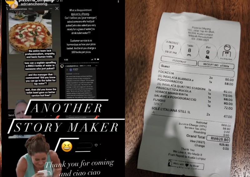 Go f*** yourself, KL restaurant manager responds on Facebook after customer vomits and asks for water