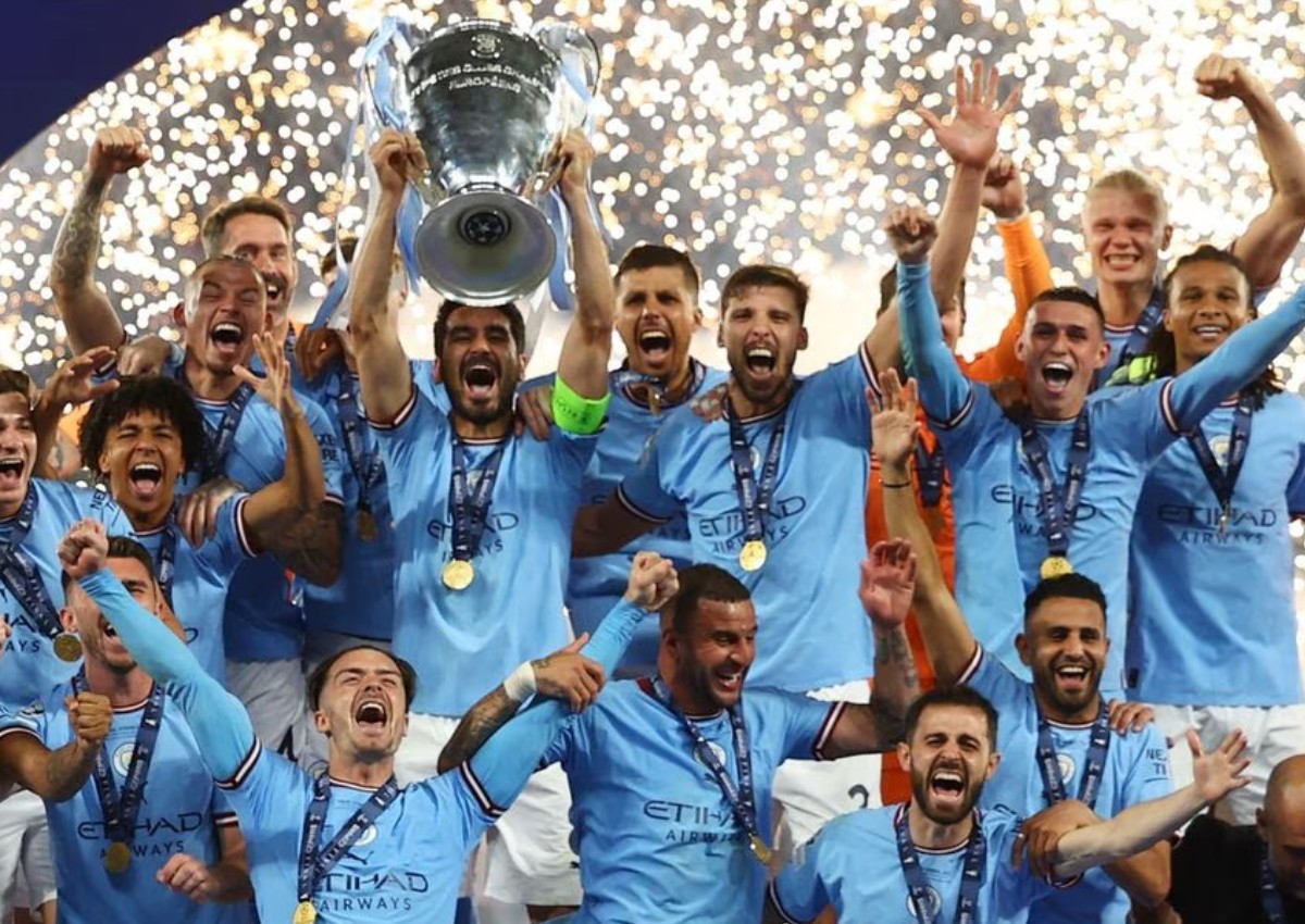 Jubilant Man City overcome Inter to complete the treble