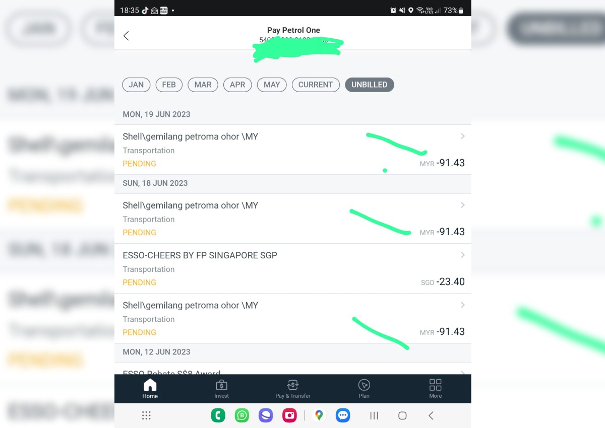 '3 times cheaper but charge me 3 times': Man finds unauthorised transactions on credit card after pumping petrol in JB