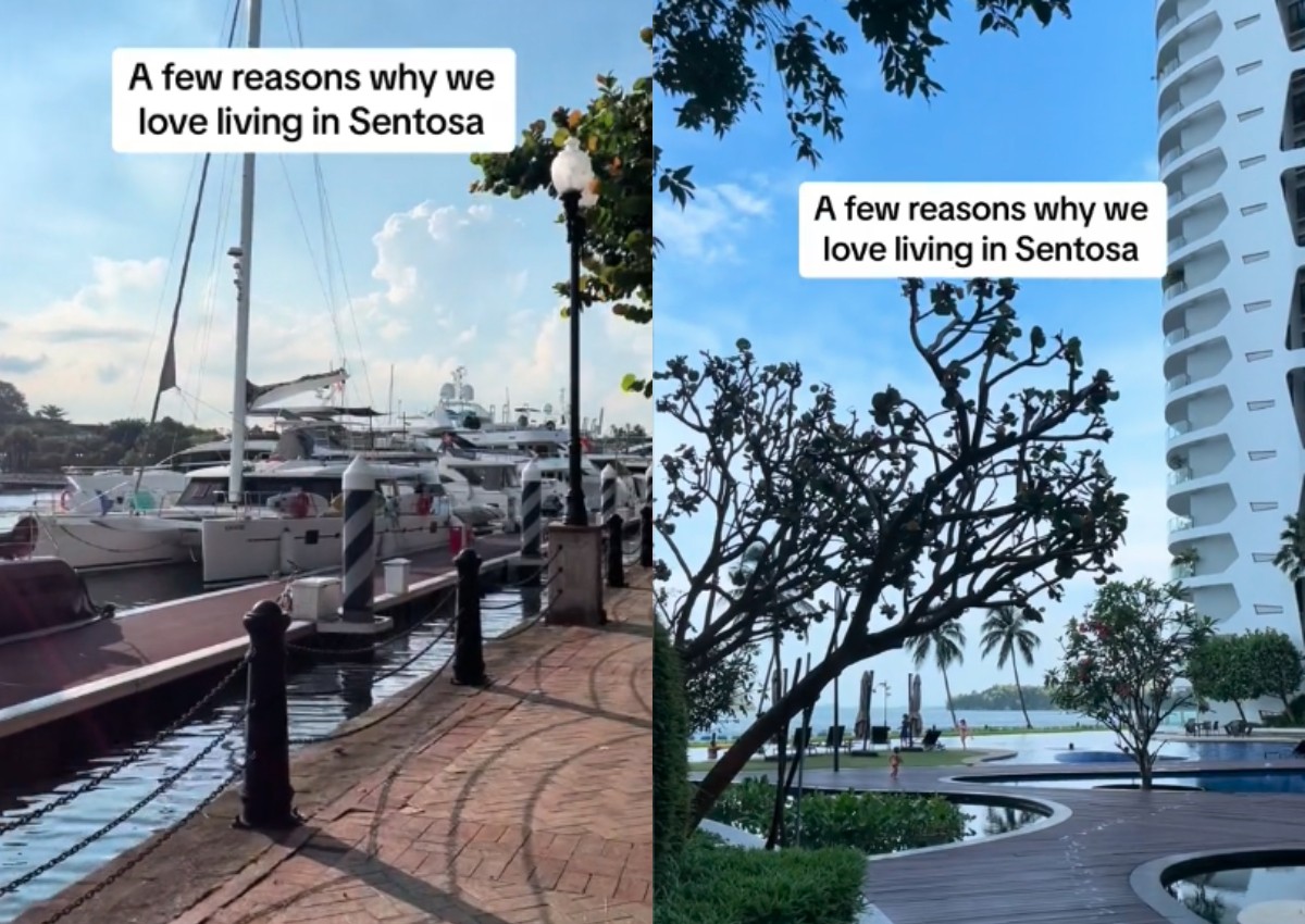 'What I'd give to be rich enough': Netizens envious after expats give glimpse of living at Sentosa Cove