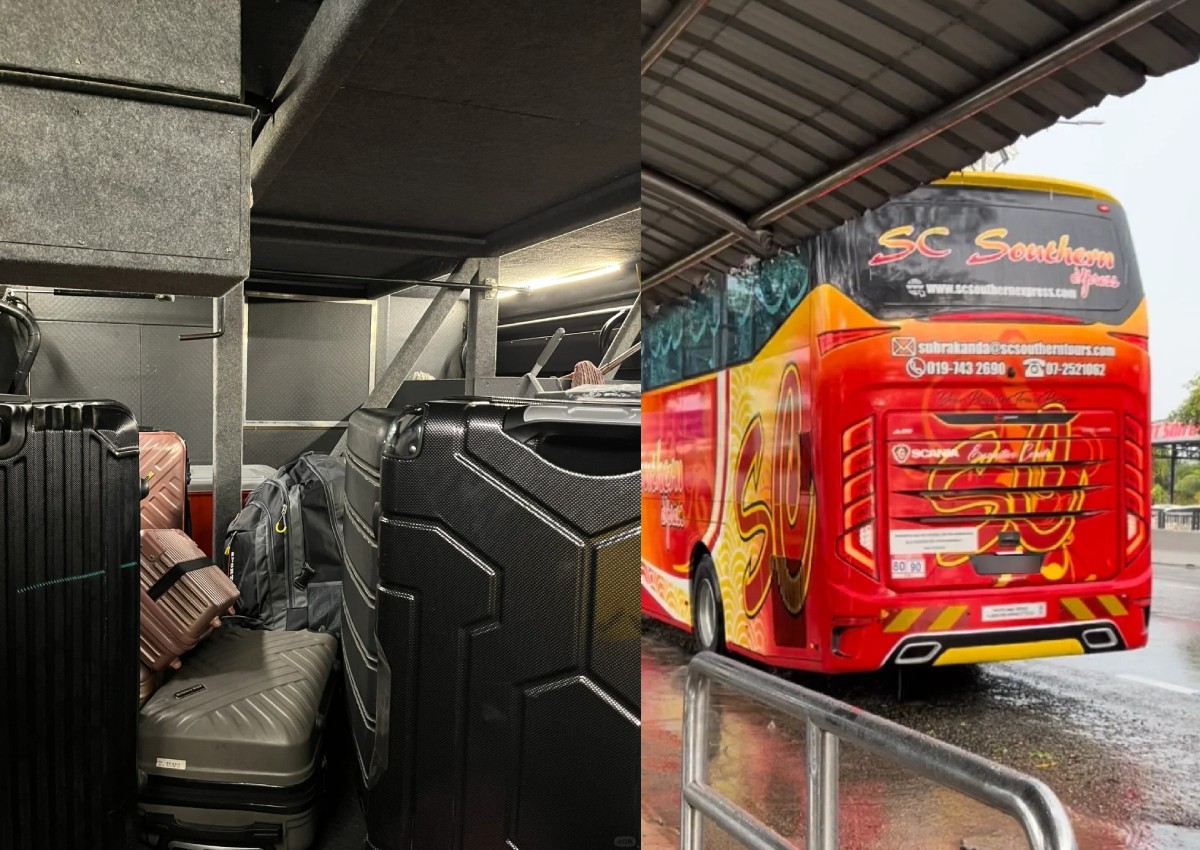'Cannot breathe': Woman gets trapped in luggage compartment of bus heading to JB