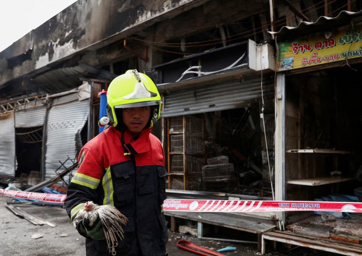 More than 1,000 exotic animals perish in fire at Bangkok's Chatuchak market