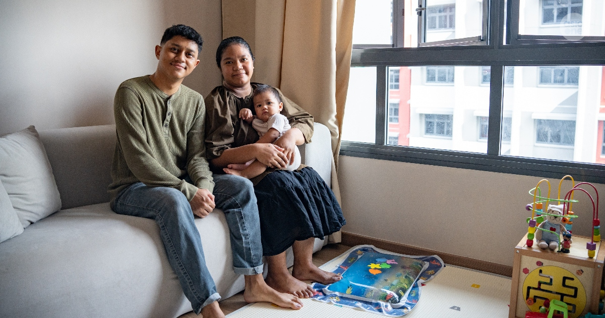 This HDB scheme allowed a young Singaporean couple to live together before their BTO key collection