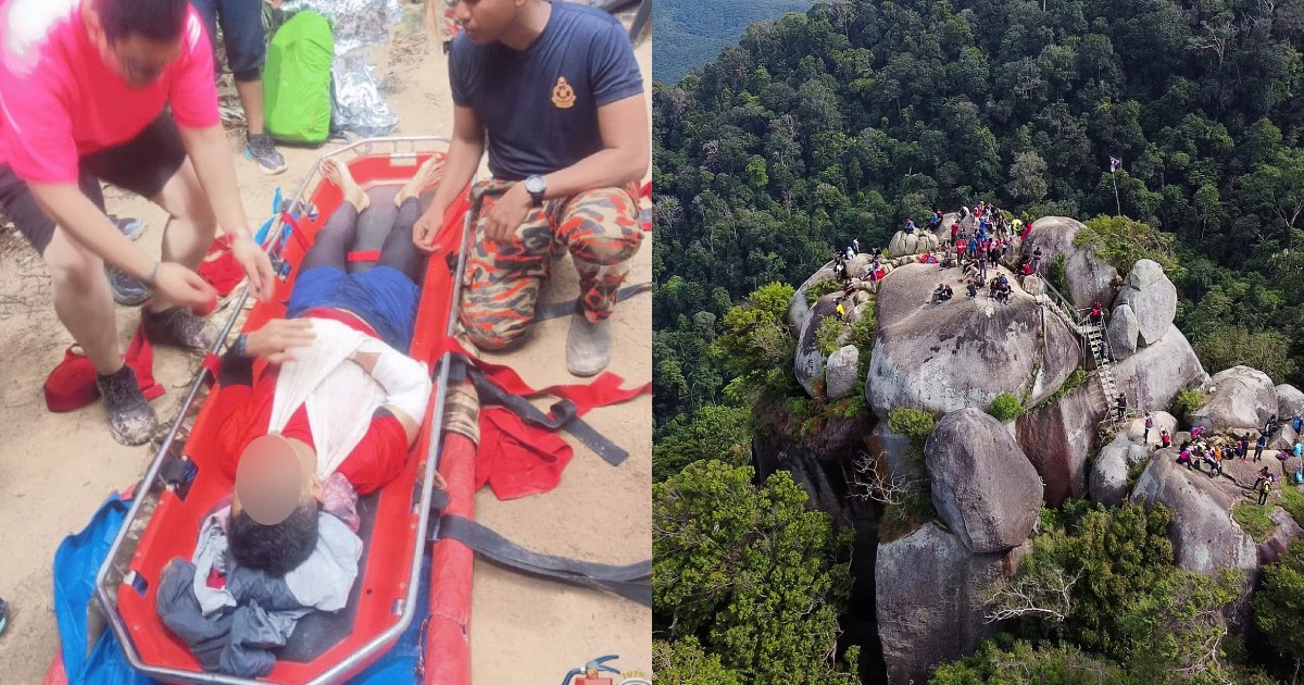 Singaporean hiker rescued after fracturing arm on Malaysia’s Gunung Datuk