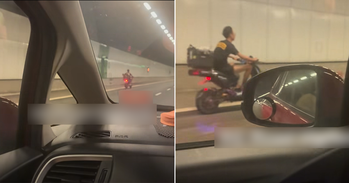 No helmet, riding above speed limit: E-bike user seen in MCE tunnel