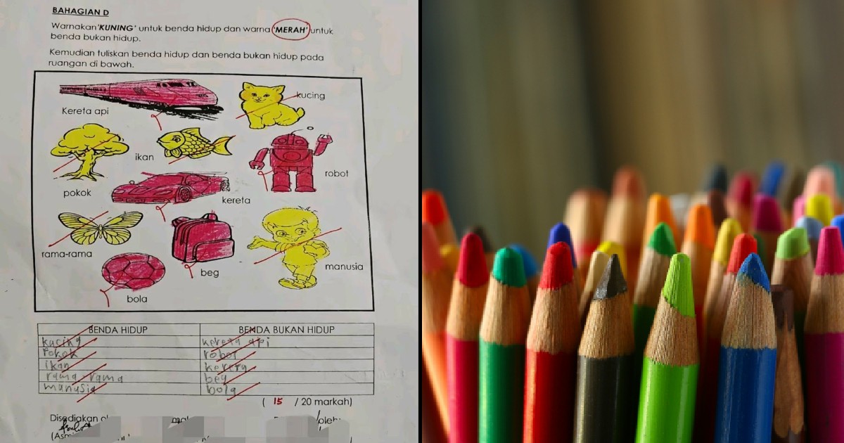 Wrong shade of red? Malaysian child, 7, given fewer marks for colouring choice