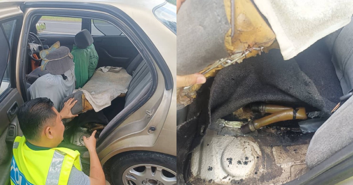 Police seize 5 vehicles with hidden fuel tanks in anti-petrol smuggling operation in northern Malaysia