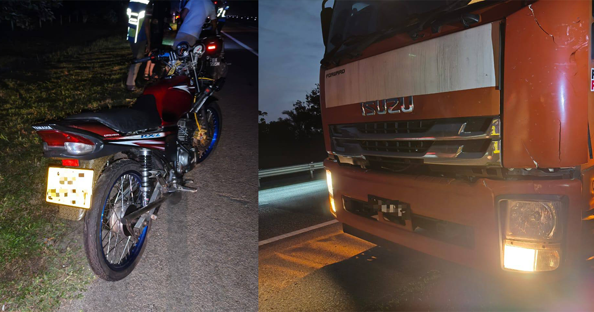 Singaporean motorcyclist dies after being hit by lorry along North-South Expressway