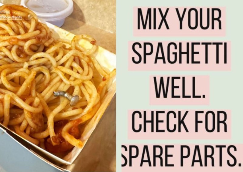 Woman finds metal screw in daughter's Jollibee spaghetti, warns diners to 'check for spare parts'