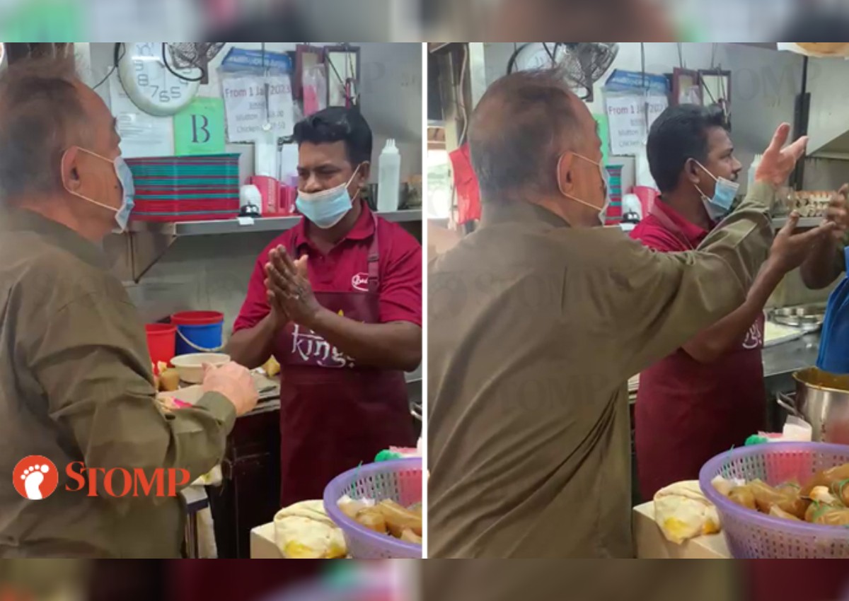 'You want to bully me?' Elderly man shouts at Jurong hawker, threatens to call the police after 'miscommunication'
