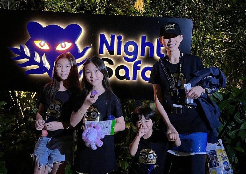 'It keeps raining but we are still so happy': Ada Choi brings 3 kids to Singapore for holiday