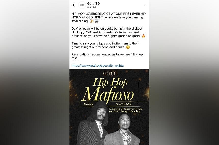 'Of a dubious taste': Amoy St restaurant apologises after Italy's ambassador to Singapore criticises its mafia-themed event