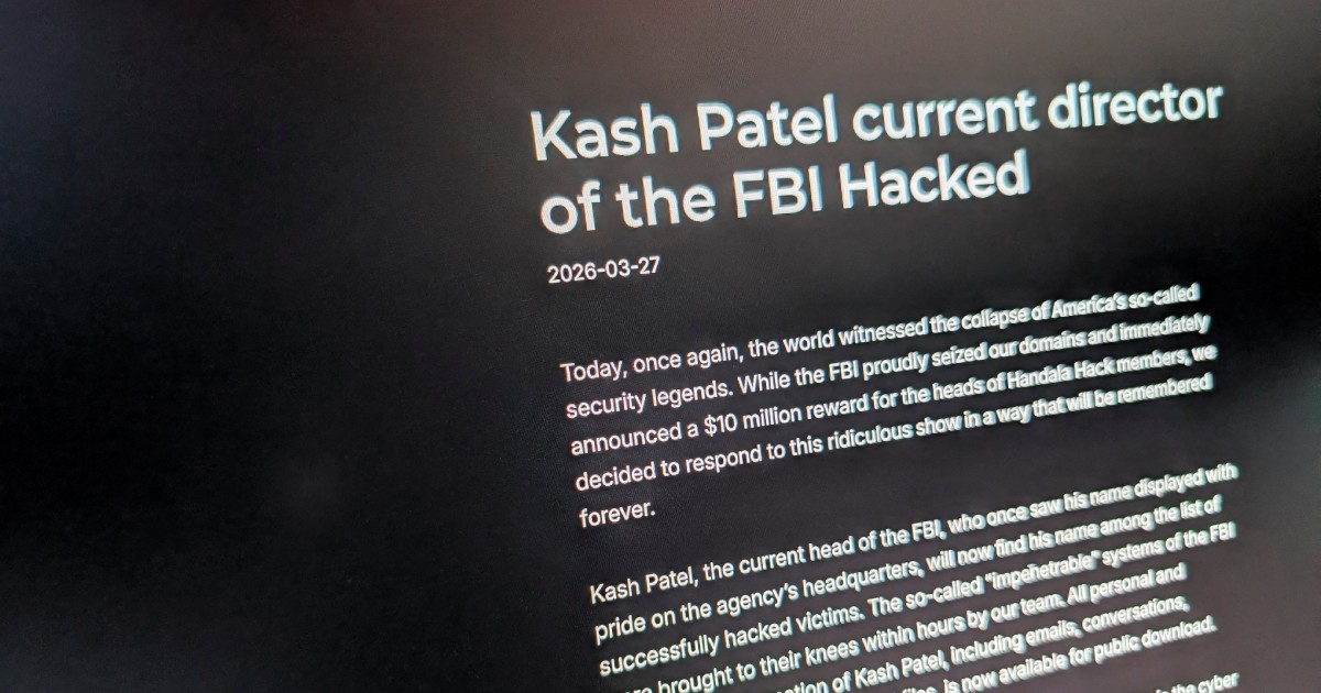 Iran-linked hackers breach FBI director's personal email, publish photos and documents