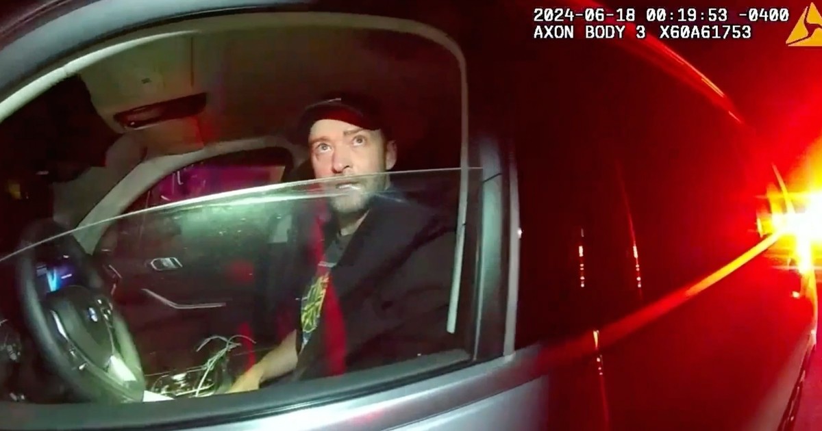 Police video of Justin Timberlake's 2024 drunken driving arrest released