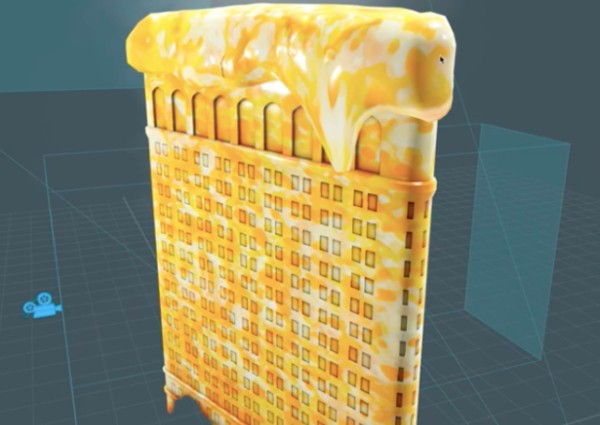 Snapchat turns New York building into a giant 'slice of pizza'