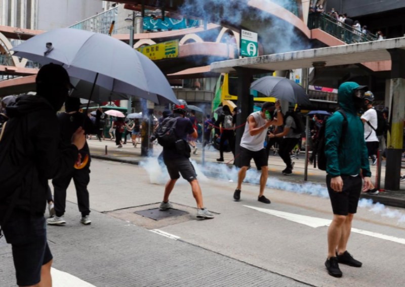 Chinese official in Hong Kong says some protest acts 'terrorist in nature'
