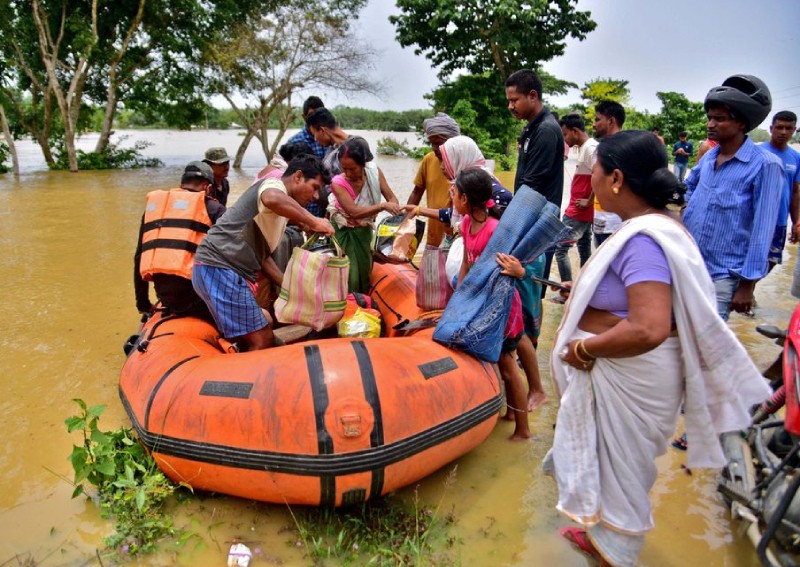 Half a million Indians flee floods in northeast brought by rain