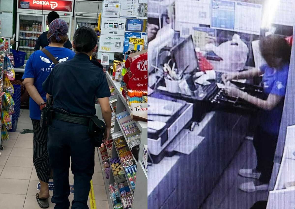 $100k in alleged losses: Minimart boss checks CCTV footage, catches 2 staff stealing from cash register