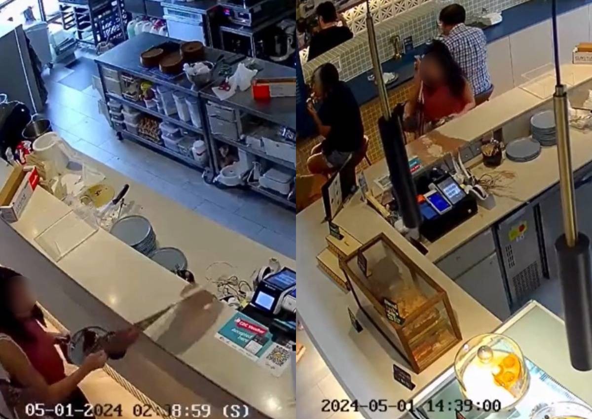 Bakery files police report after woman, upset at not getting desired seat, throws hot cocoa onto countertop