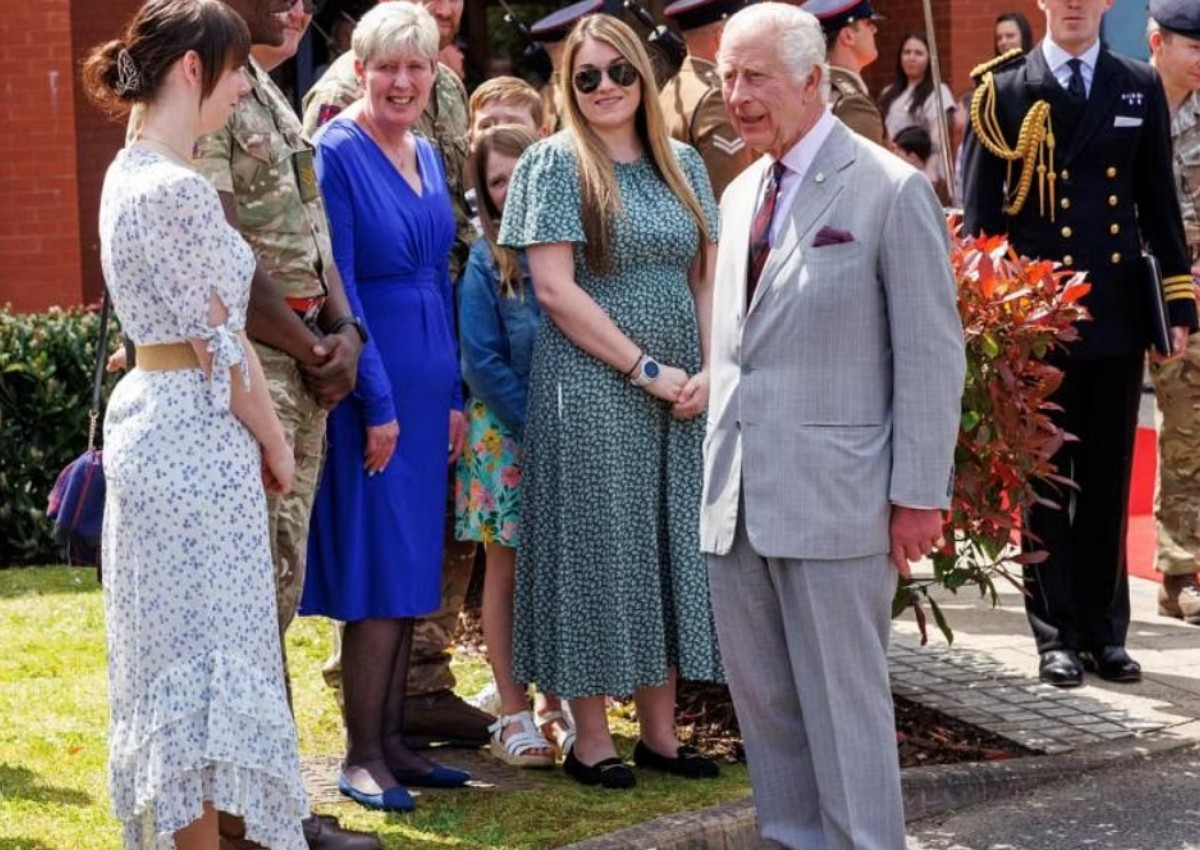 I've been allowed out of my cage, King Charles jokes during visit