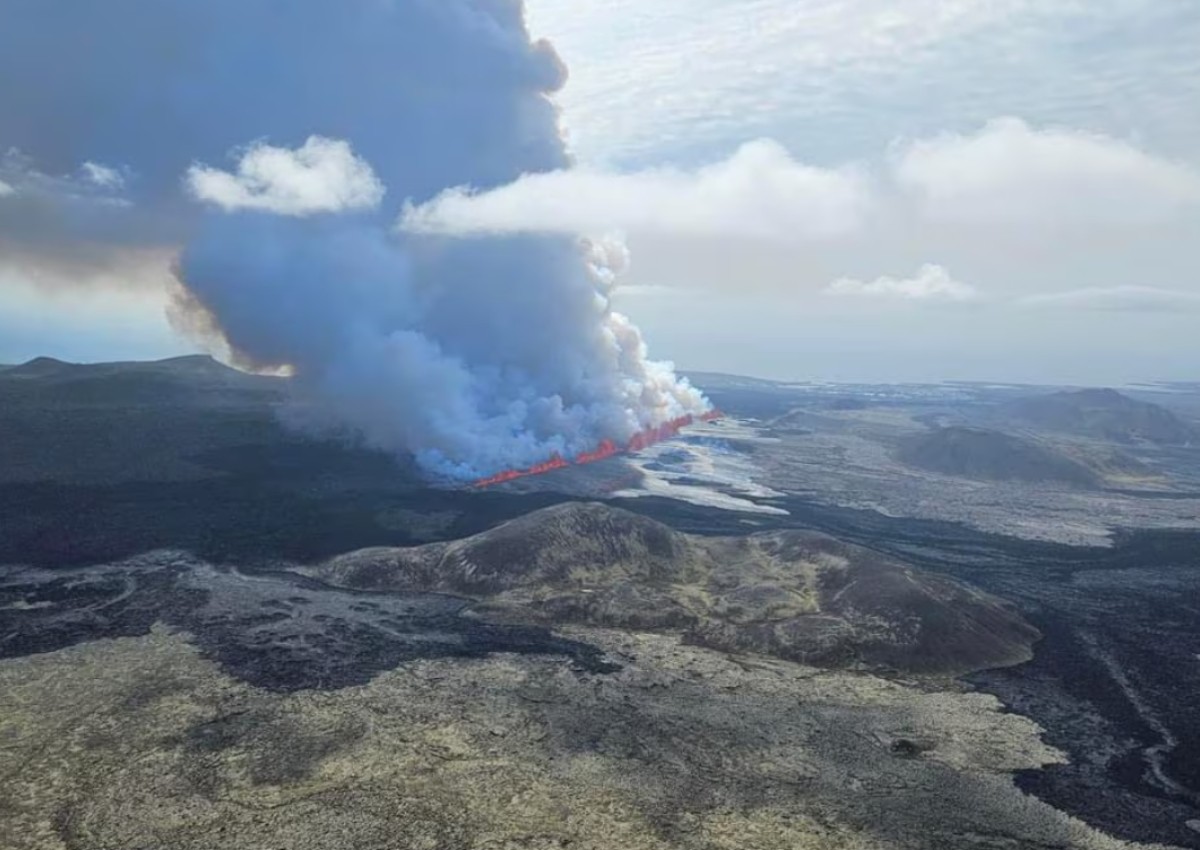 Volcano in Iceland erupts for fifth time since December