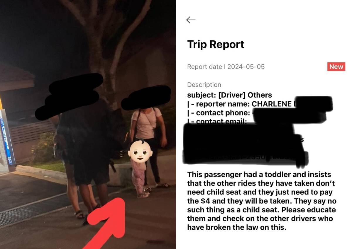 'There's no such thing as child seat': PHV driver baffled at customer's response when told toddler needs child seat