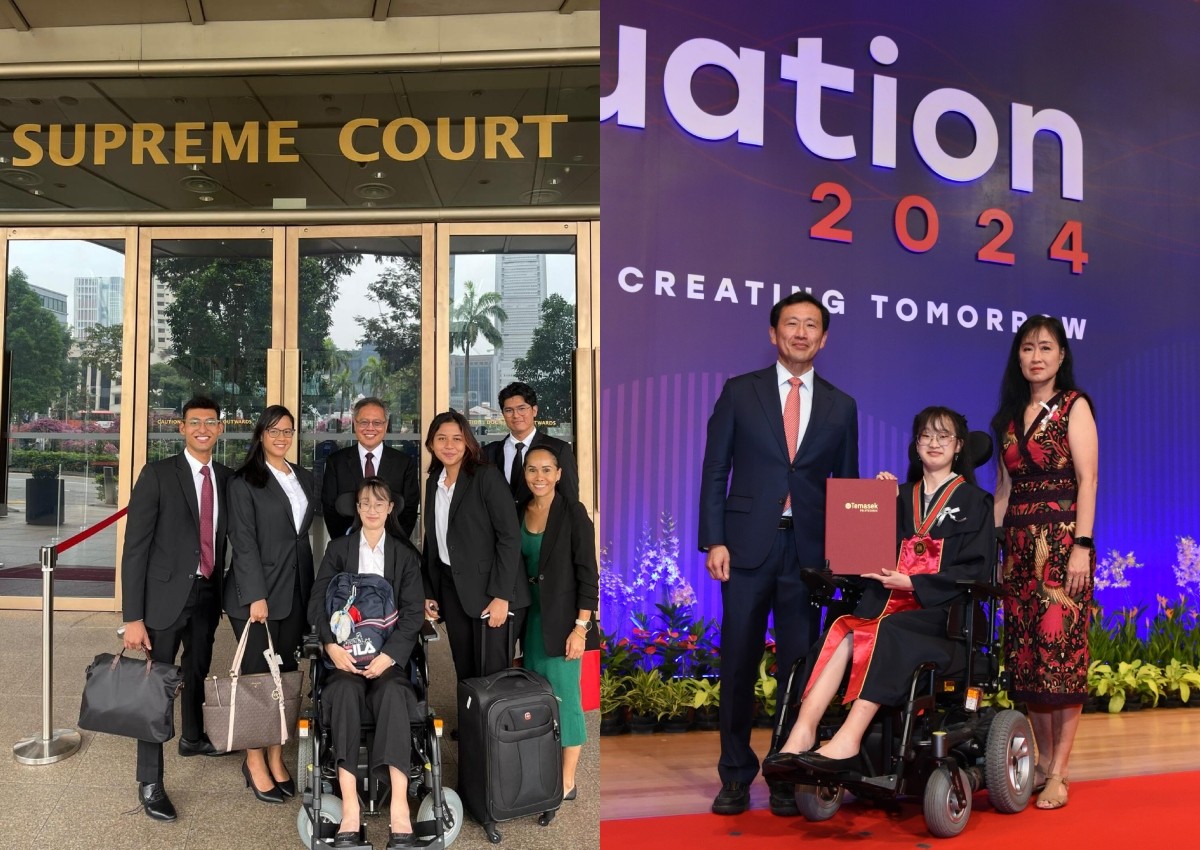 'They can stare all they want': Poly graduate with rare bone condition sets sights on law degree