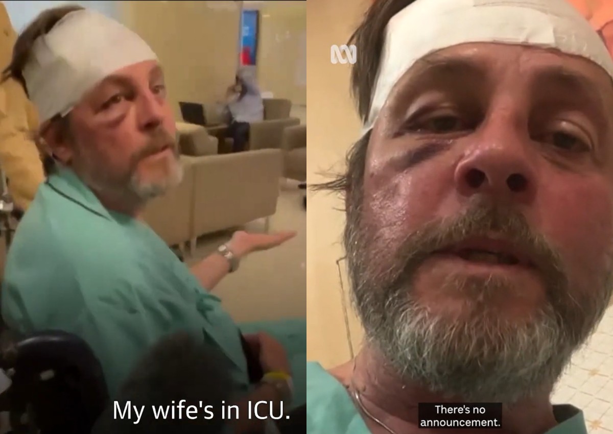 'Not in a great space at all': Australian says wife has no sensation waist down after suffering spinal injury on Flight SQ321