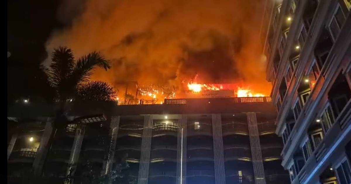 4 injured in Pattaya hotel fire, including man who suffered burns from running through flames
