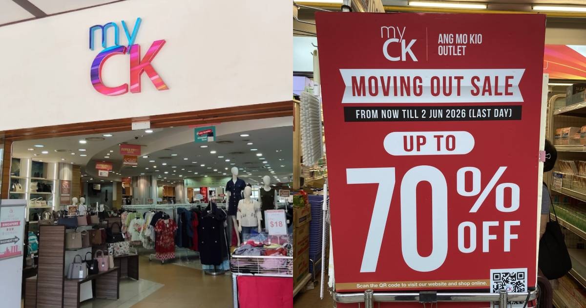 MyCK outlets at Ang Mo Kio, Chinatown to scale down after holding sales