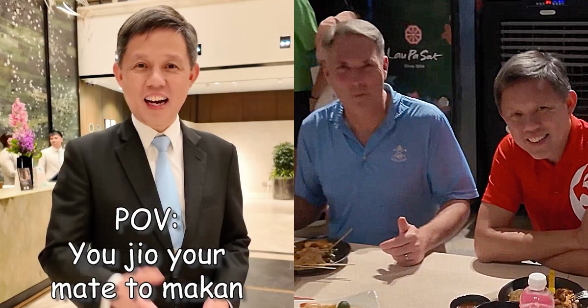 'Australians know a good BBQ': Chan Chun Sing treats Australia's DPM to satay supper