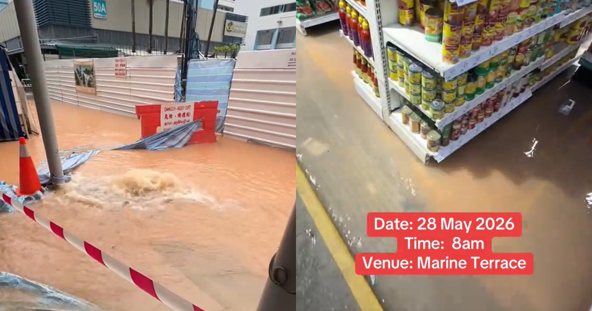 Pipe leak causes flooding in Marine Terrace, water supply to 12 HDB units disrupted