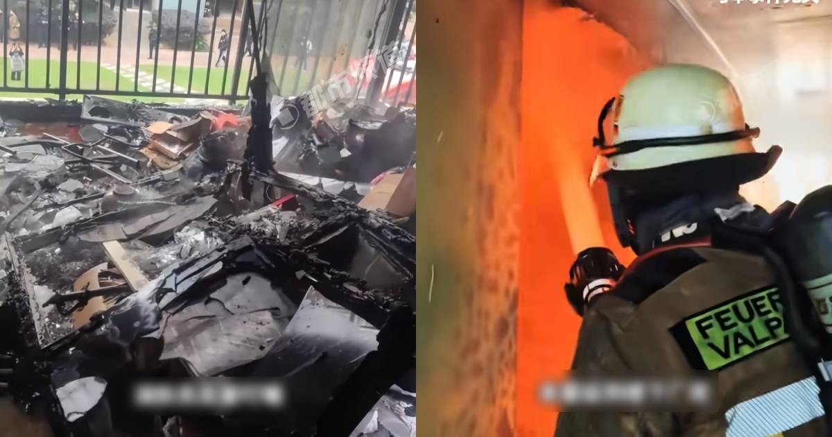 Brought to workplace by parent, China boy destroys office after playing with fire