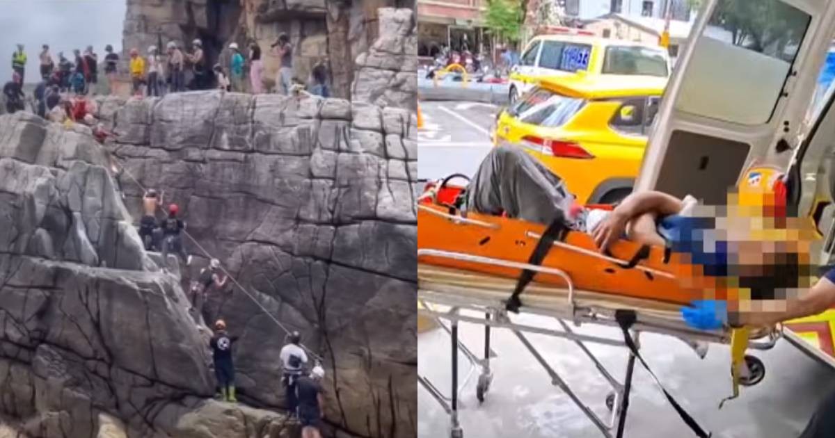 Singaporean climber taken to hospital after falling from height at Taiwan's Dragon Caves