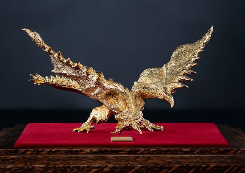 This officially licensed Monster Hunter figurine is solid gold and costs over $110,000