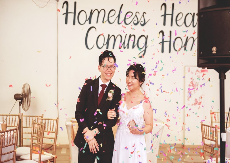 Meet the Singapore couple who invited the homeless to their wedding