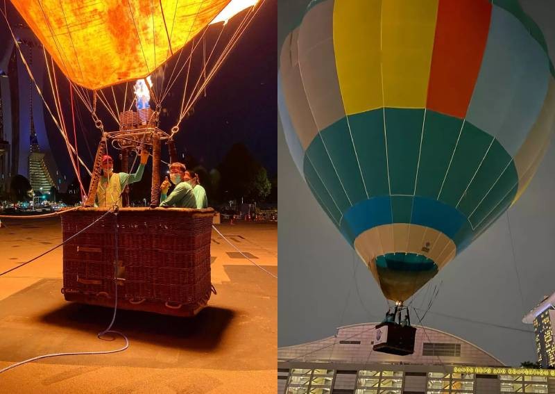 There's a new hot air balloon ride in Singapore and it's opening soon 
