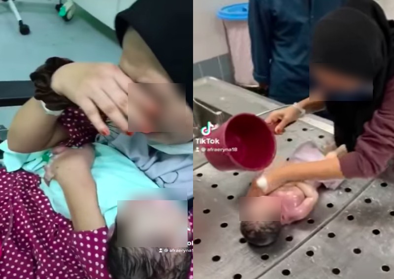 'Mama accepts your death, son': Malaysian mother bathes newborn for first and last time