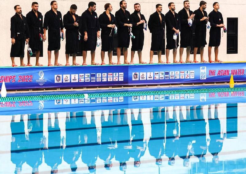 Social media shows Iran water polo players fail to sing anthem, seen as support for protests