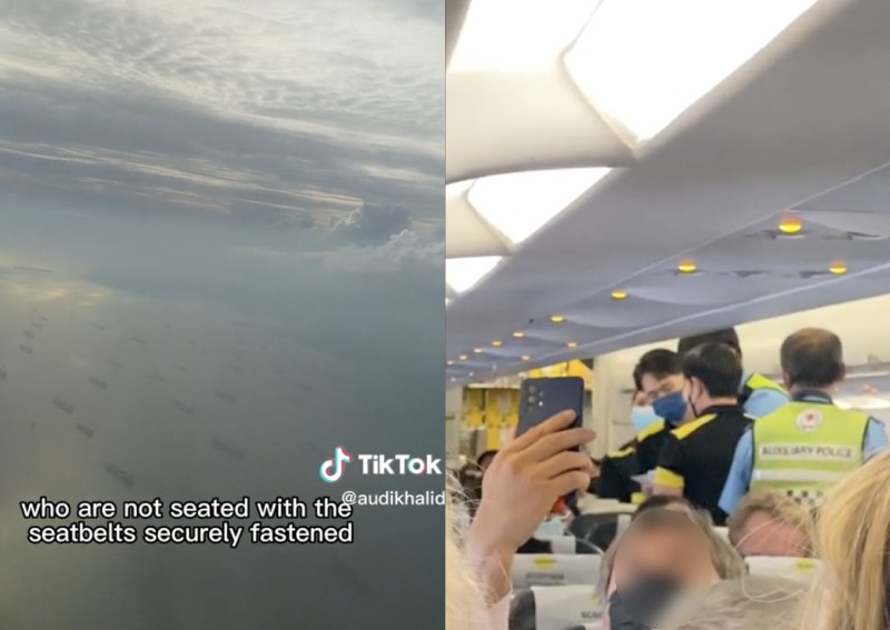 'The airport police will be involved': Pilot reportedly couldn't land at Changi as passengers didn't buckle up