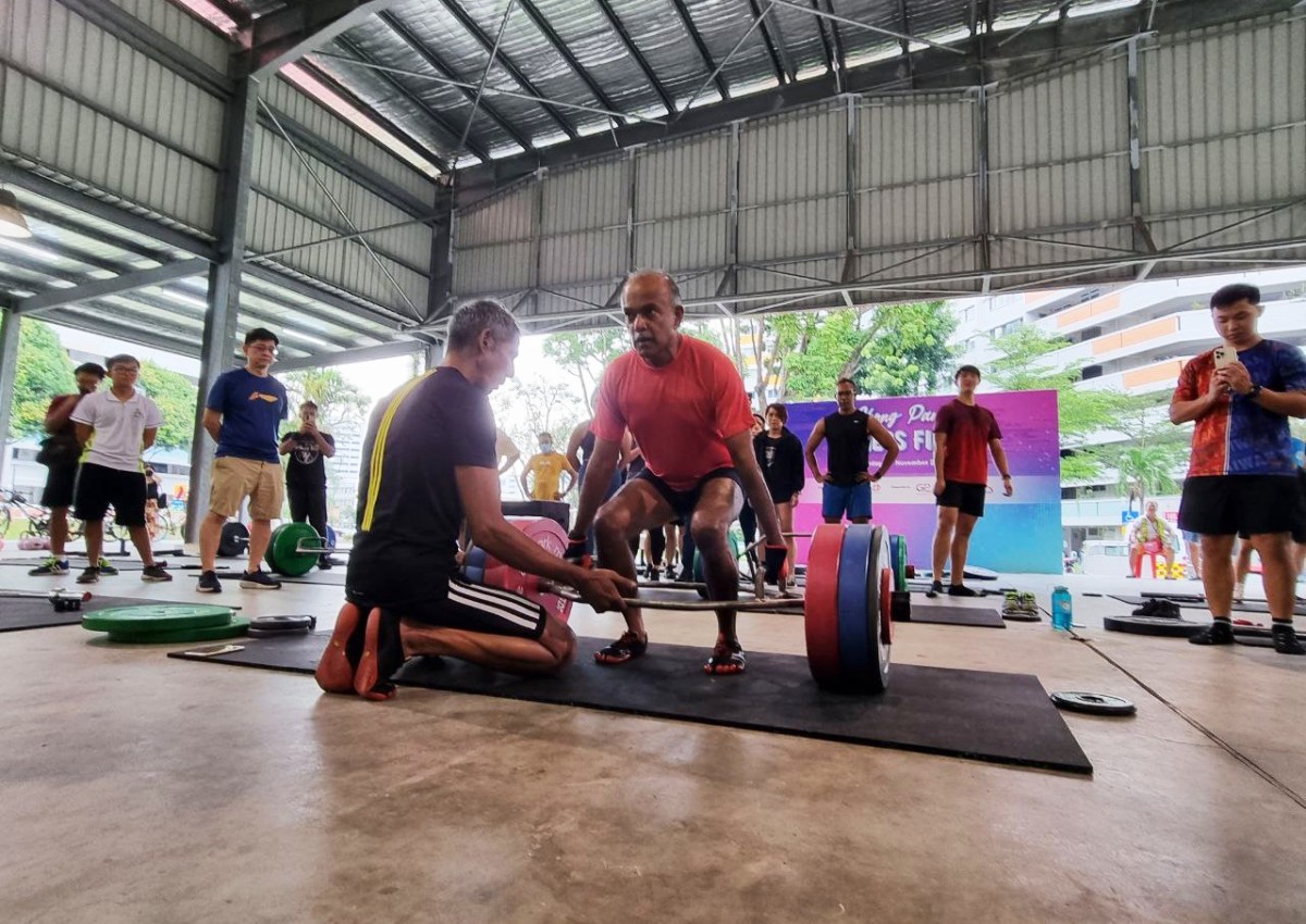 Shanmugam breaks personal deadlift record, jios Tan Chuan-Jin to be his gym bro