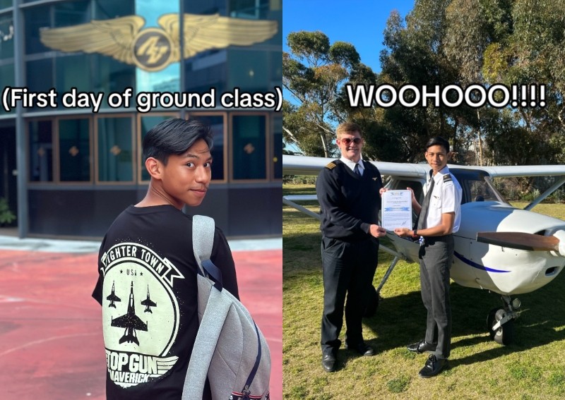 On cloud 9: Gen Z Singaporean flies to Australia to realise dream of being a pilot
