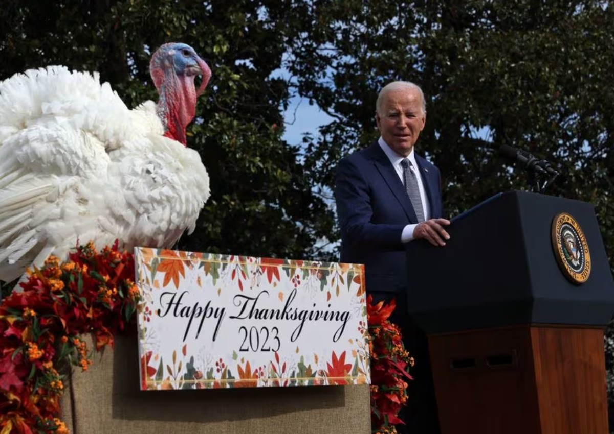 Biden pardons 2 turkeys, sparing them from Thanksgiving diners