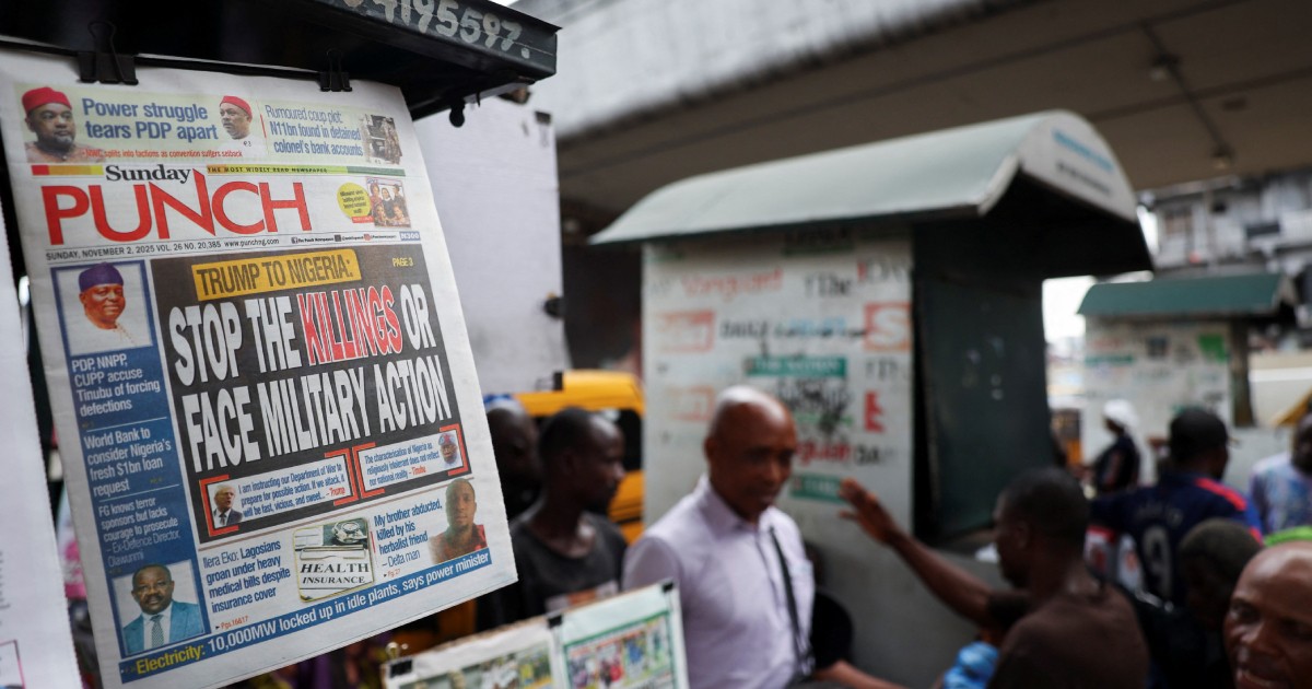 Trump says there 'could be' US troops on the ground in Nigeria, or air strikes