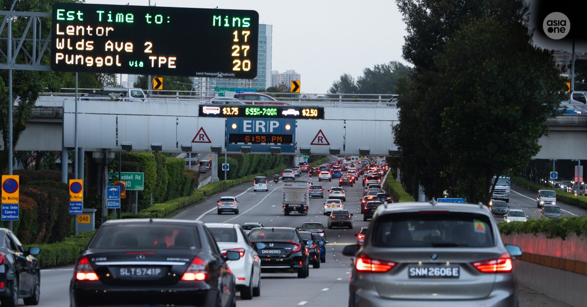 ERP rates to go up by $1 at 4 expressway locations from Jan 2;  reduction at 6 locations for school holidays