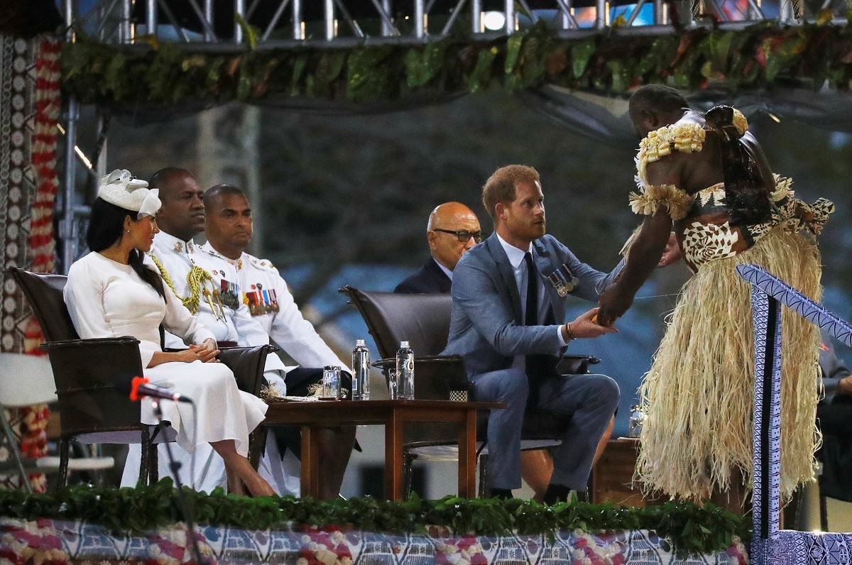 Harry and Meghan arrive in Fiji in British royals' first visit since 2006 coup