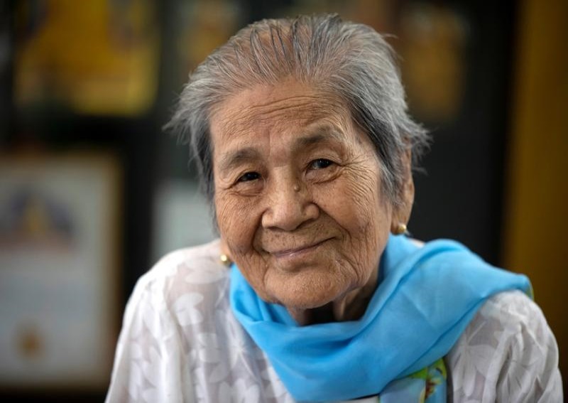 Myanmar centenarian shrugs off coronavirus, worries about grandchildren