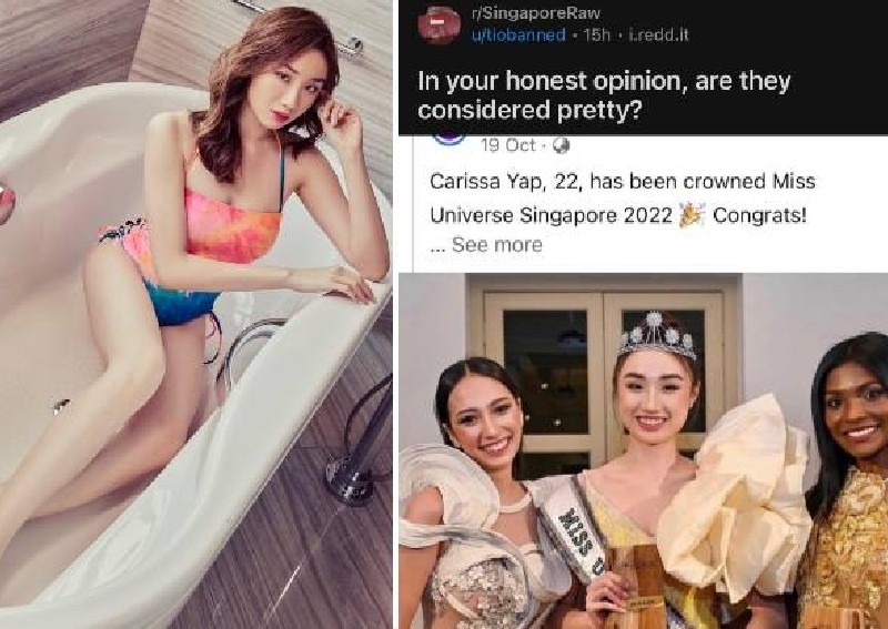 Redditor asks whether this year's top 3 Miss Universe Singapore winners 'considered pretty'